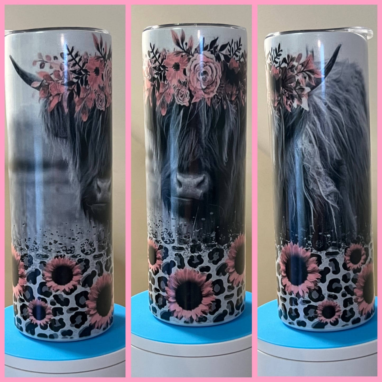 20oz Regular Tumbler - Hyland Cow