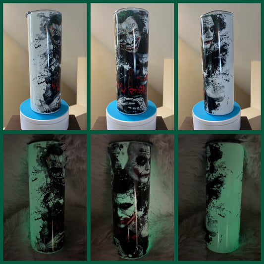 Joker 20oz Glow In The Dark Green Tumbler